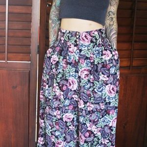 Cropped Vintage Palazzo Pants